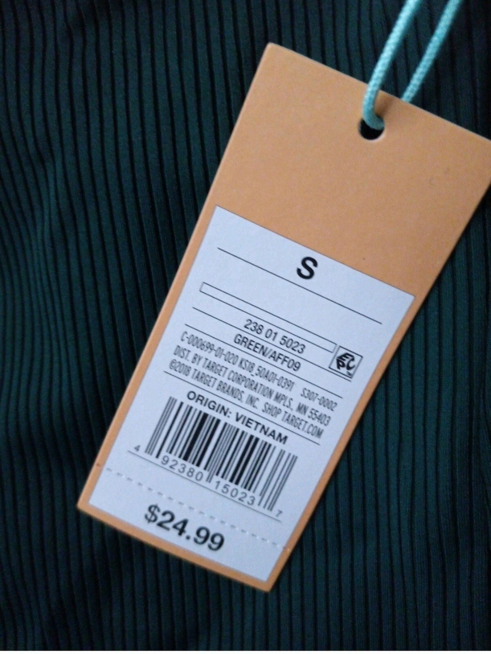 Deep Green V-Neck Women's Tank  Swim Top BAY ONE GET ONE FREE $15 - Picture 7 of 8